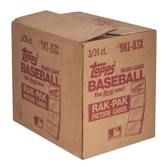 1983 Topps Baseball Rak Pak Case – Possible Tony Gwynn, Wade Boggs, Ryne Sandberg Rookie Cards!